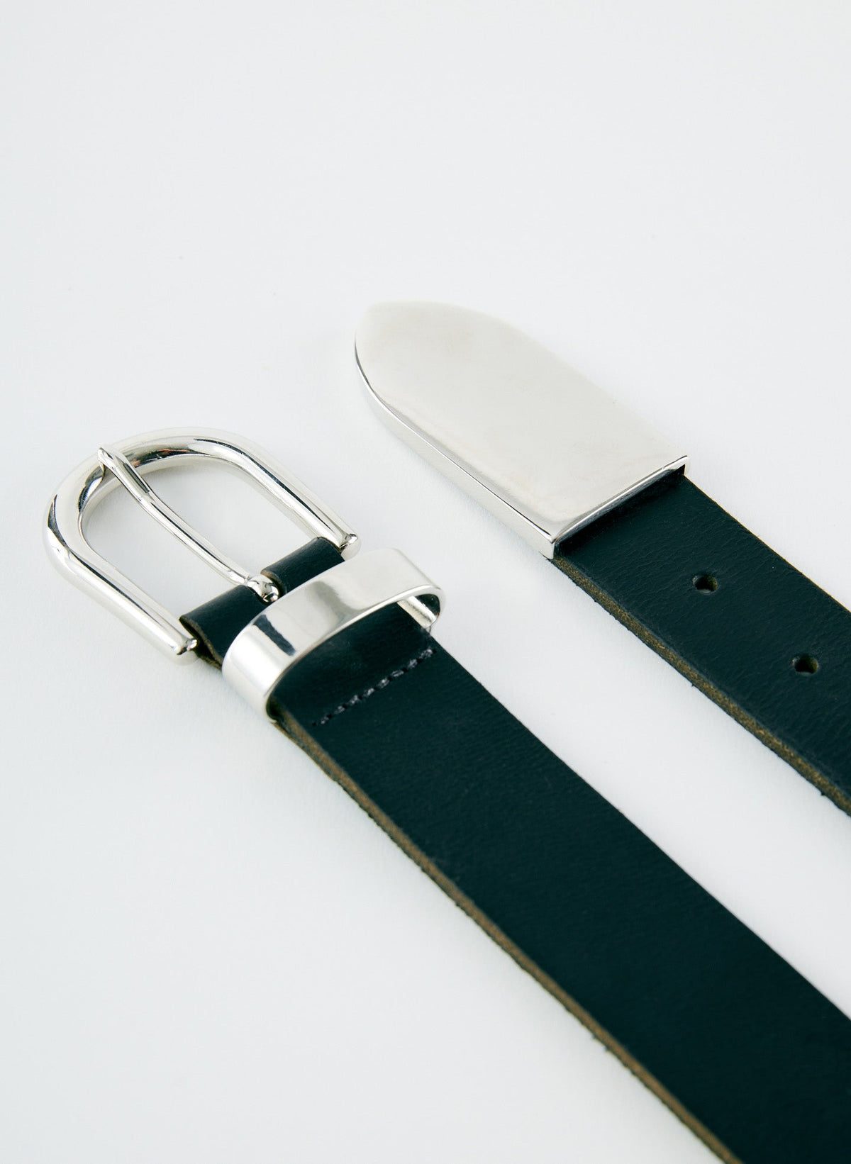 Carlos Leather Belt Black - Tibi
