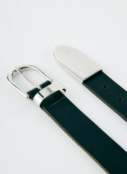 Carlos Leather Belt Black - Tibi