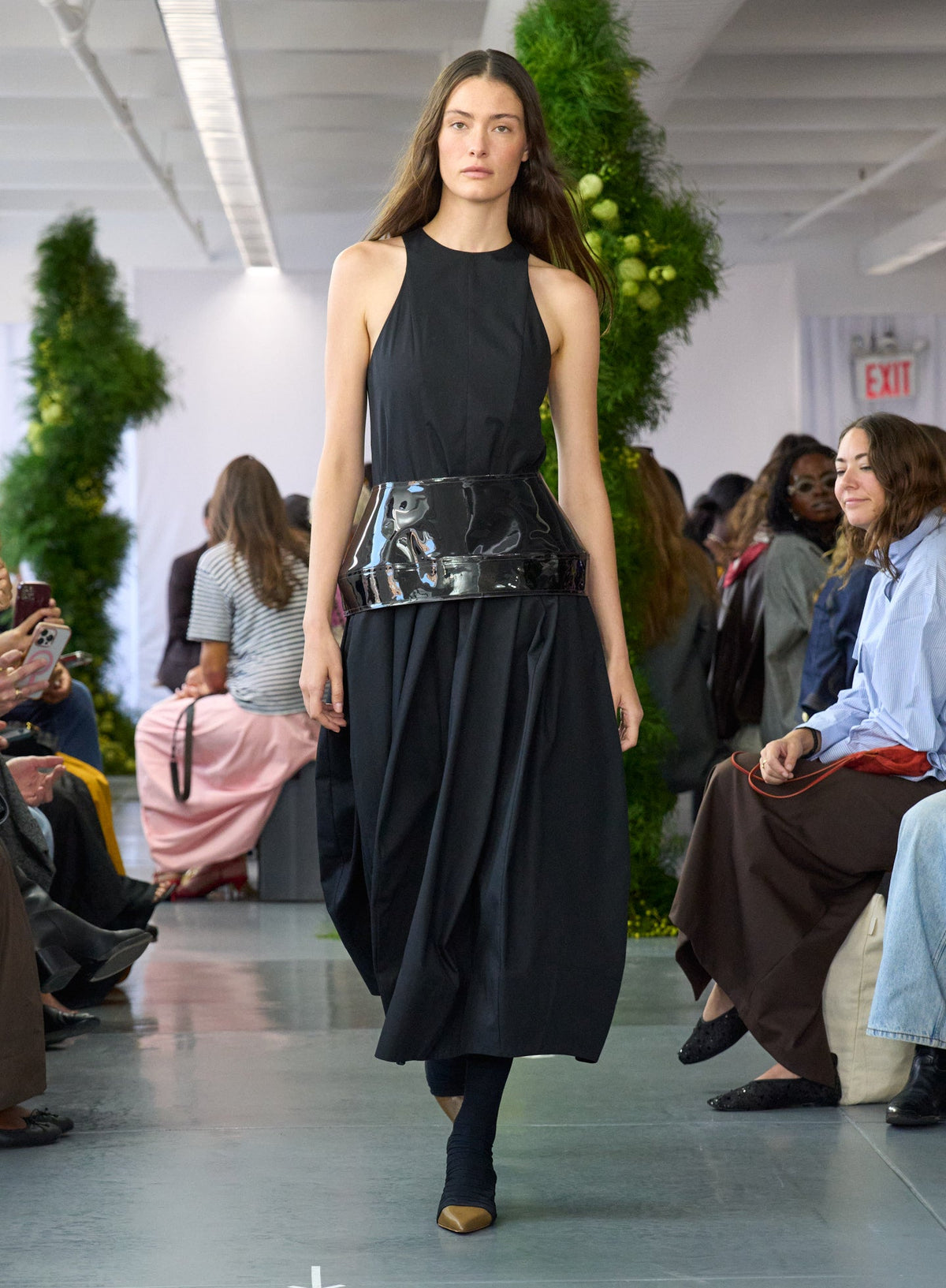 PVC Peplum Belt Black - Tibi