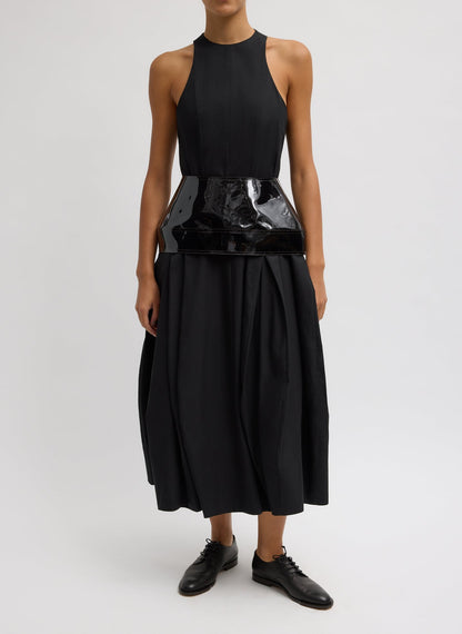 PVC Peplum Belt Black - Tibi