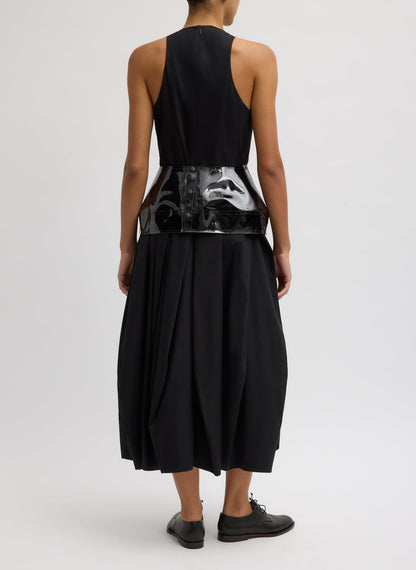 PVC Peplum Belt Black - Tibi
