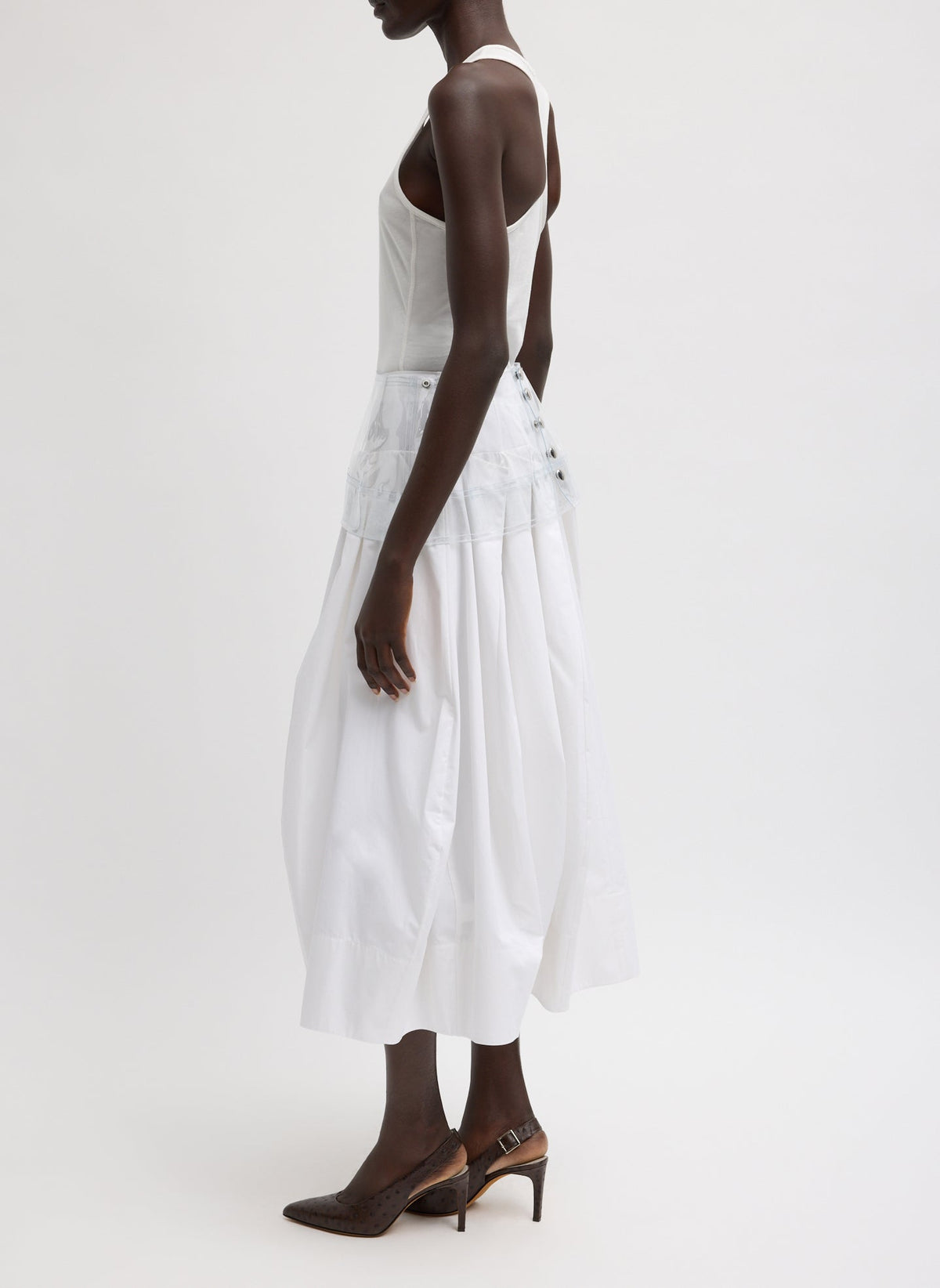 PVC Peplum Belt Clear - Tibi