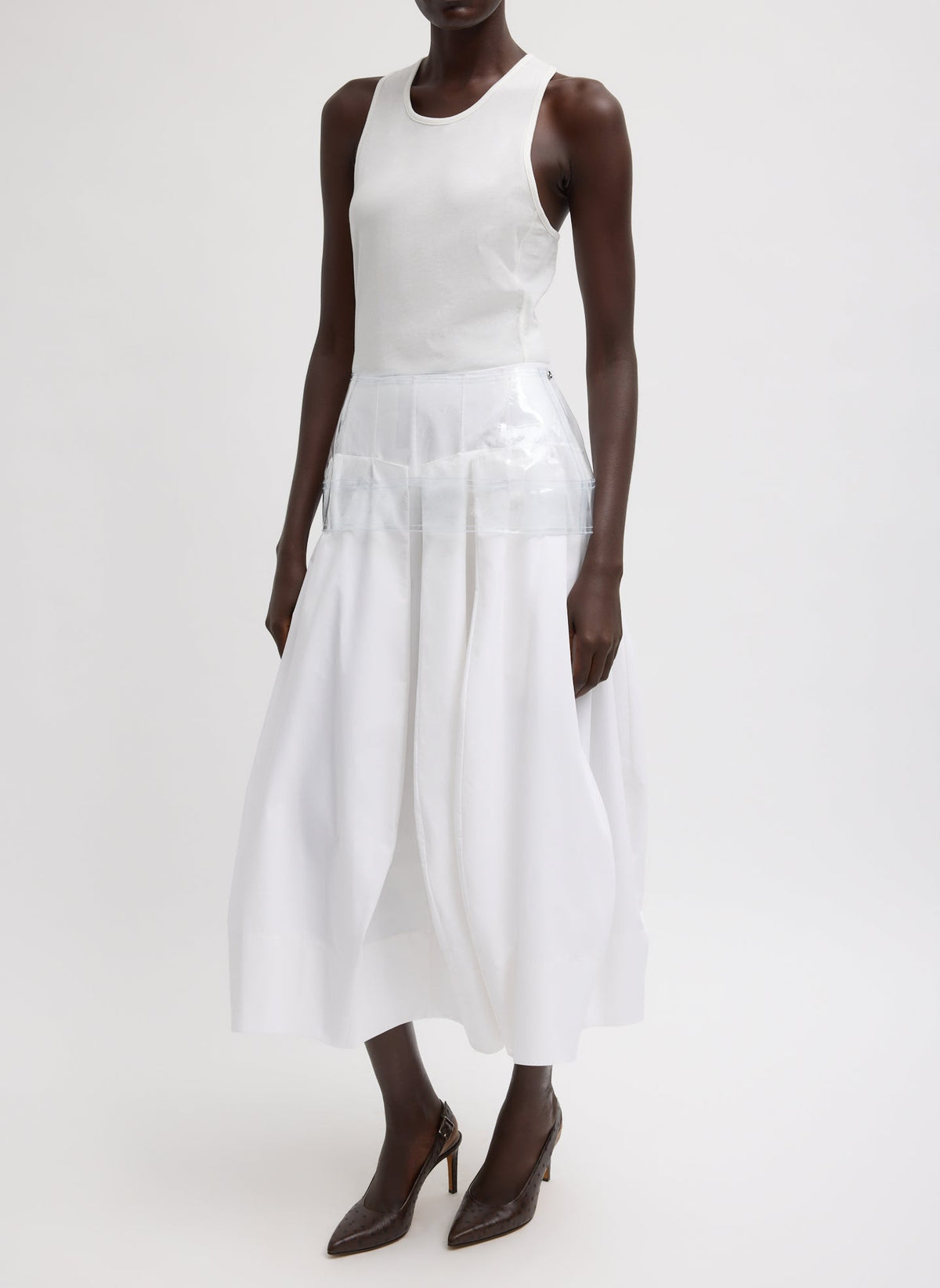 PVC Peplum Belt Clear - Tibi