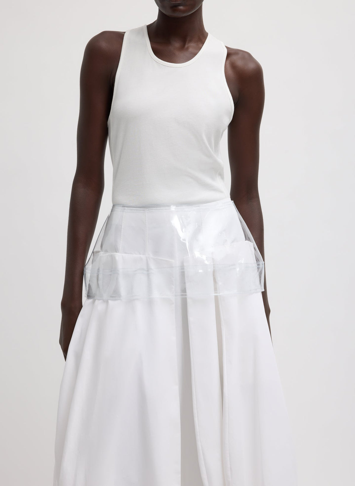 PVC Peplum Belt Clear - Tibi