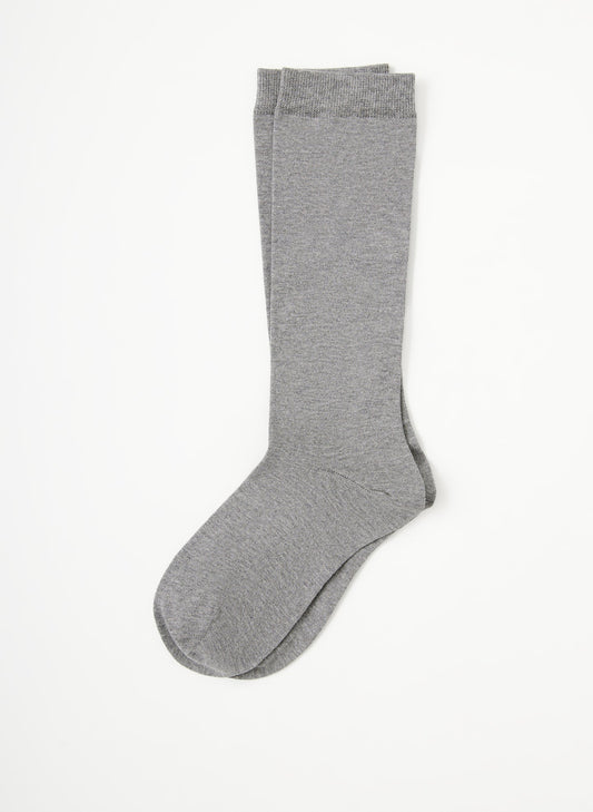 Classic Cotton Socks Heather Grey - Tibi