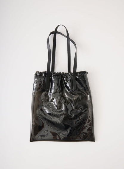 Ruched Lucas Bag Clear Black - Tibi