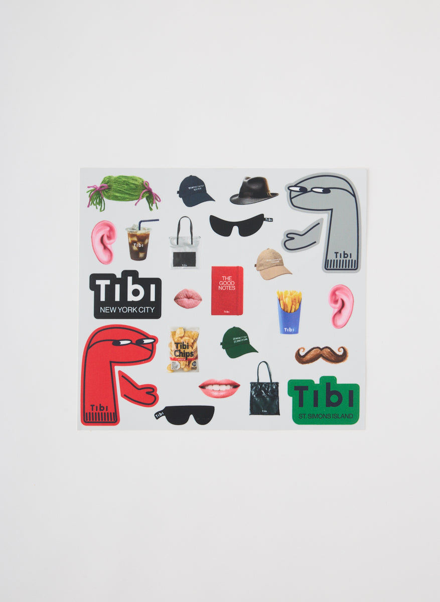 Borg Dress Up Sticker Sheet Multi - Tibi