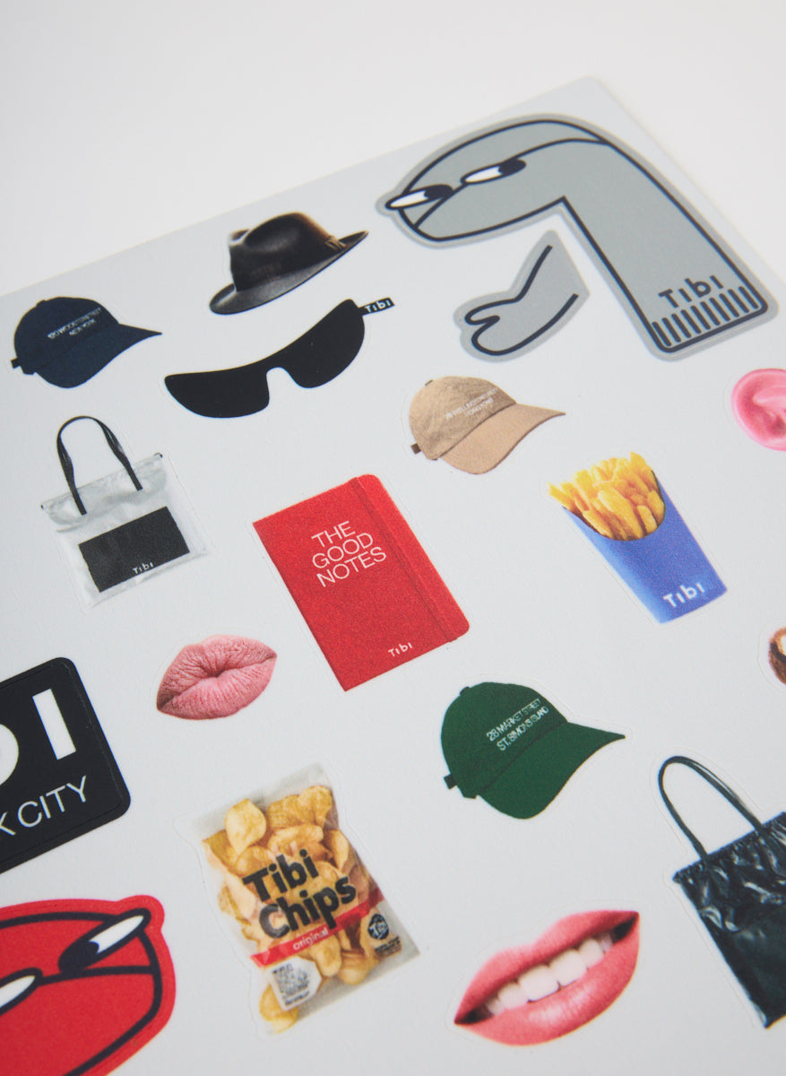 Borg Dress Up Sticker Sheet Multi - Tibi