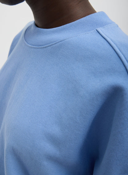 Cocoon Crewneck Sweatshirt Light Blue - Tibi