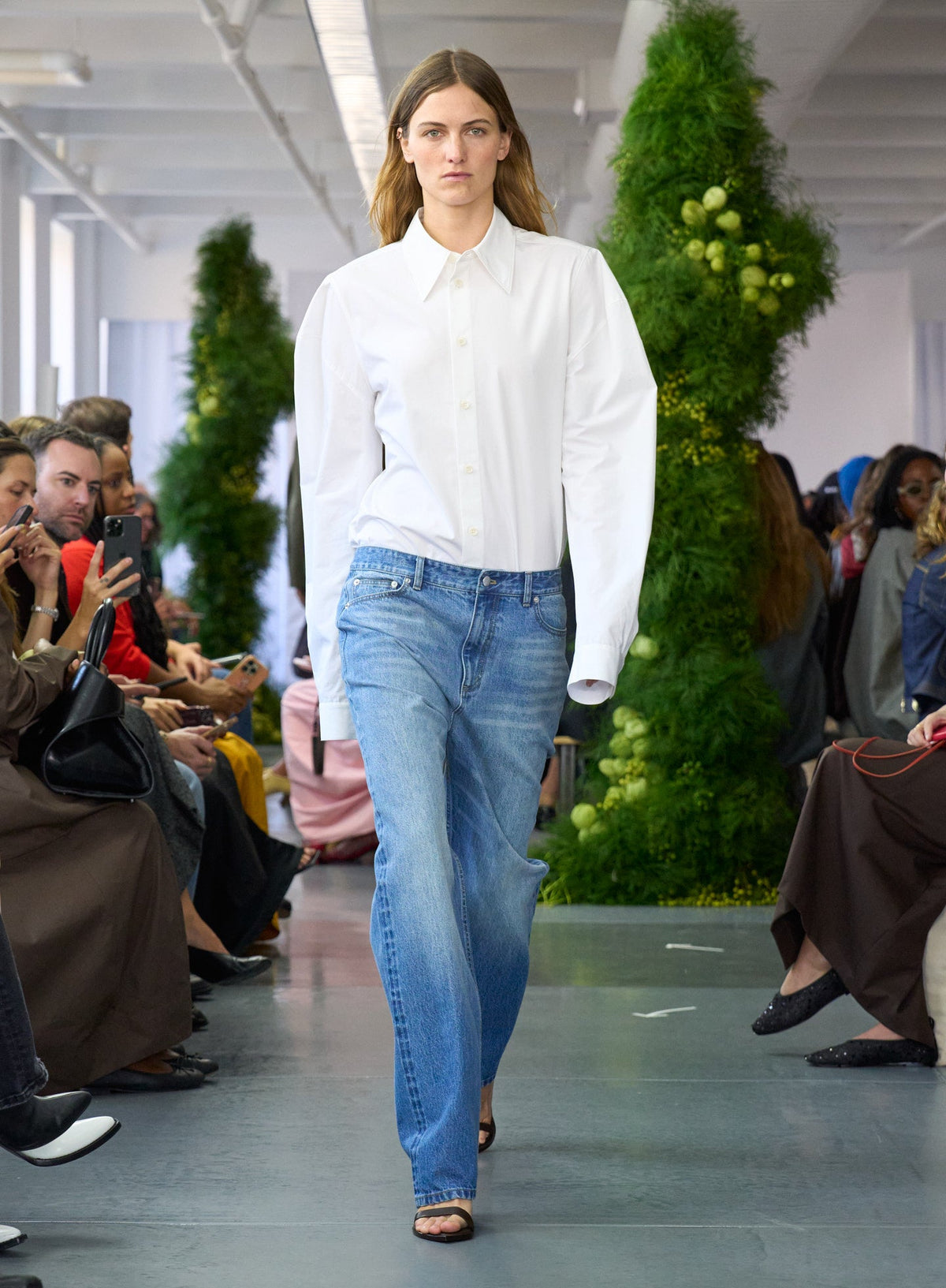 Compact Eco Poplin Hinged Shirt White - Tibi