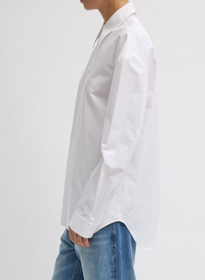 Compact Eco Poplin Hinged Shirt White - Tibi