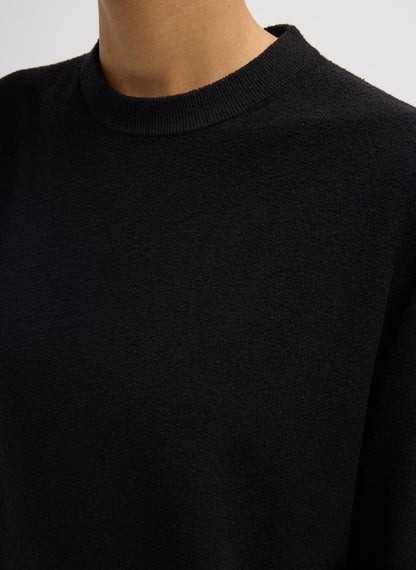 Sable Oversized Easy T-Shirt Black - Tibi