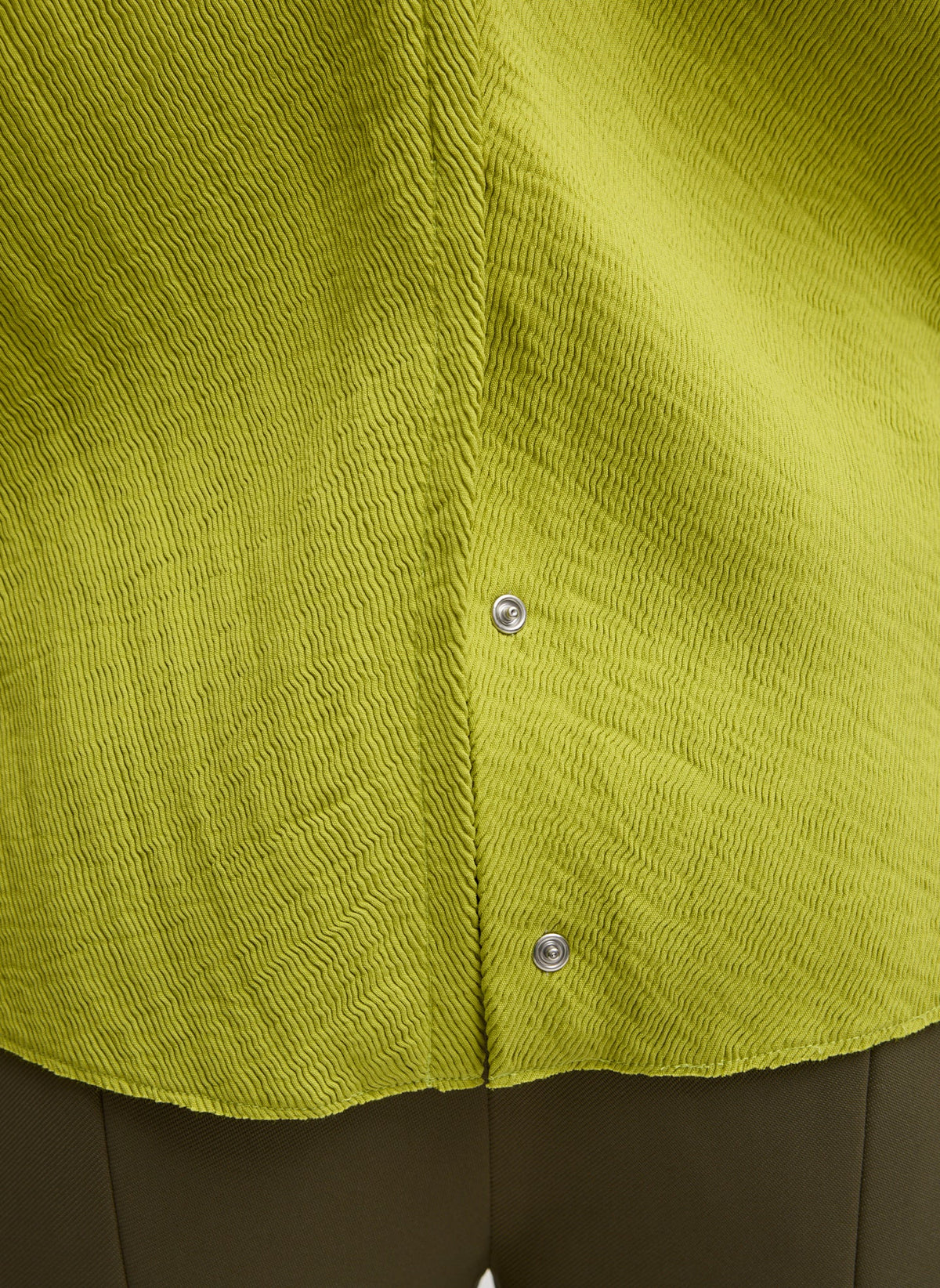 Viscose Plisse Hinged Long Sleeve Top Pea Pod - Tibi