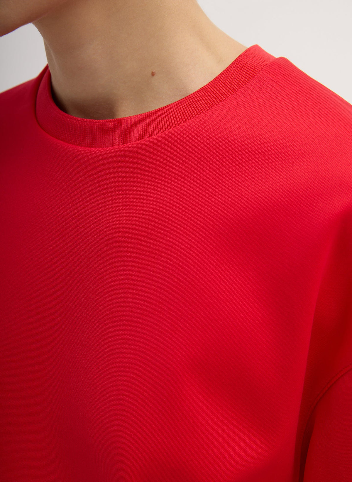 Active Knit Easy T-Shirt Red - Tibi
