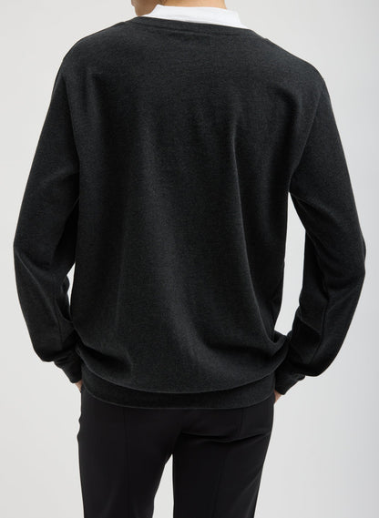 Perfect T-Shirt Trompe L'oeil Top Grey Multi - Tibi