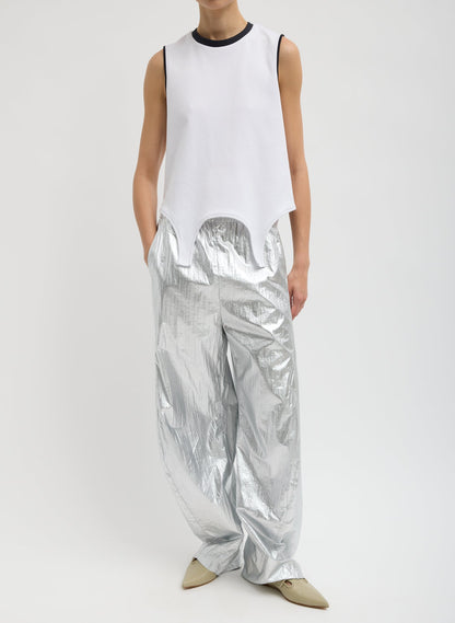 Active Knit Flip Tank White - Tibi