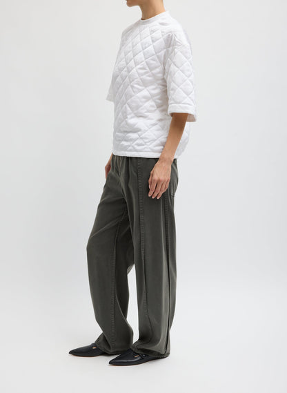 Cozy Quilting Anorak T-Shirt White - Tibi