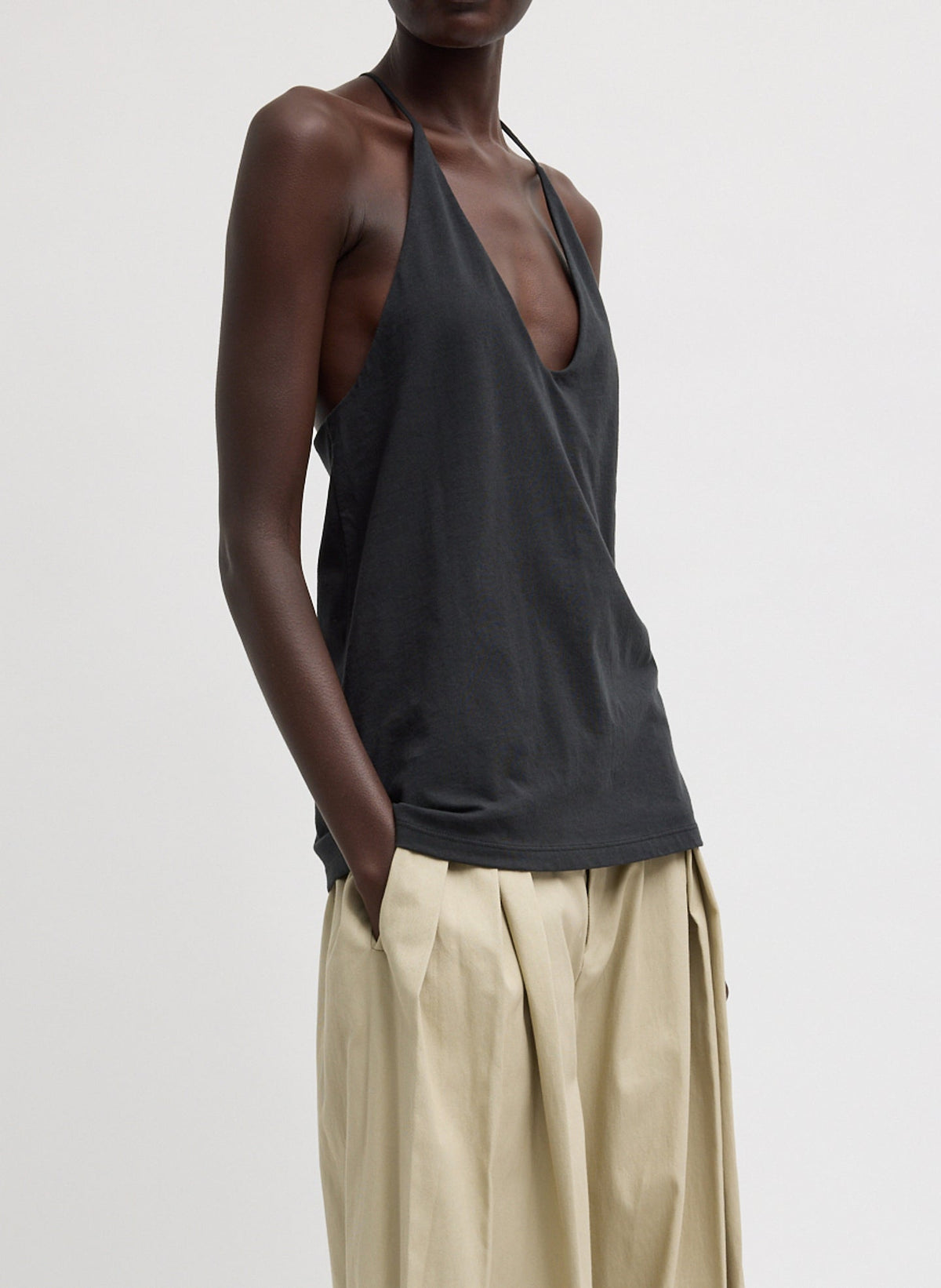 Racerback Tank Black - Tibi