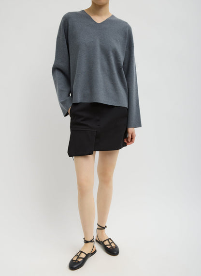 Compact Tech Knit Mini Skirt Black - Tibi