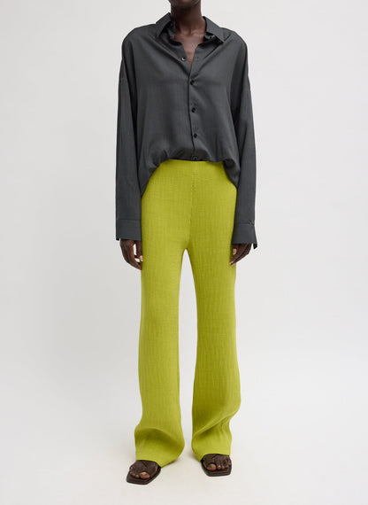 Viscose Plisse Corbit Pant Pea Pod - Tibi