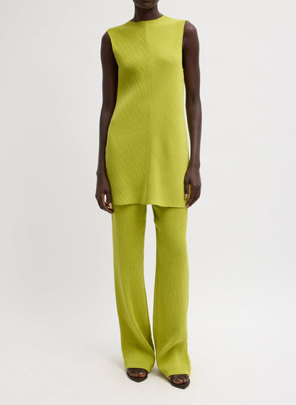 Viscose Plisse Corbit Pant Pea Pod - Tibi