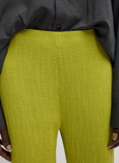 Viscose Plisse Corbit Pant Pea Pod - Tibi
