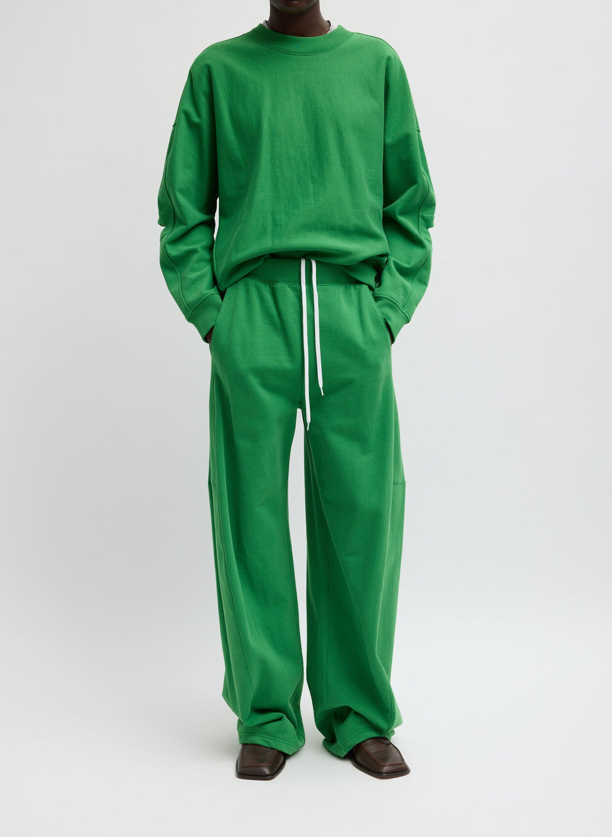 Sweatshirting Winslow Pant Green - Tibi