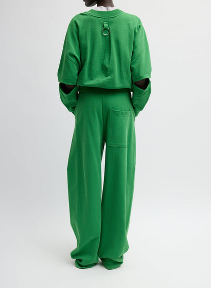 Sweatshirting Winslow Pant Green - Tibi