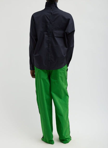 Nylon Snap Pull On Jogger Green - Tibi